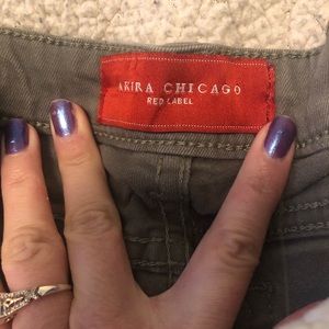 Akira Olive green skinny Jeans size 1